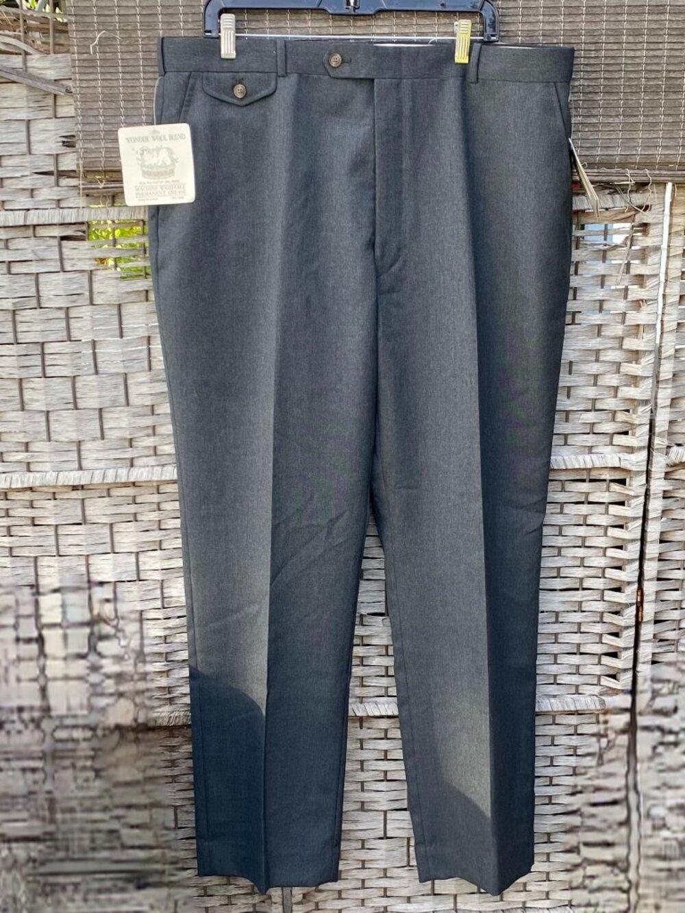 NWT DEADSTOCK Christopher Hayes Slacks Pants Trousers Vintage Charcoal Size 40R